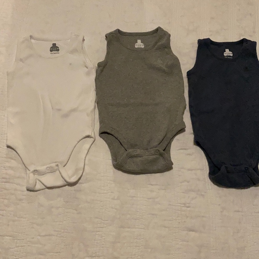 GAP Ribbed Soft Sleeveless Bodysuits